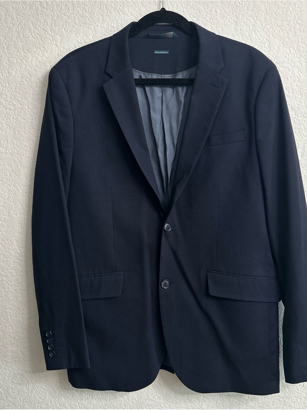 Perry Ellis Navy Two-Button Men's Blazer